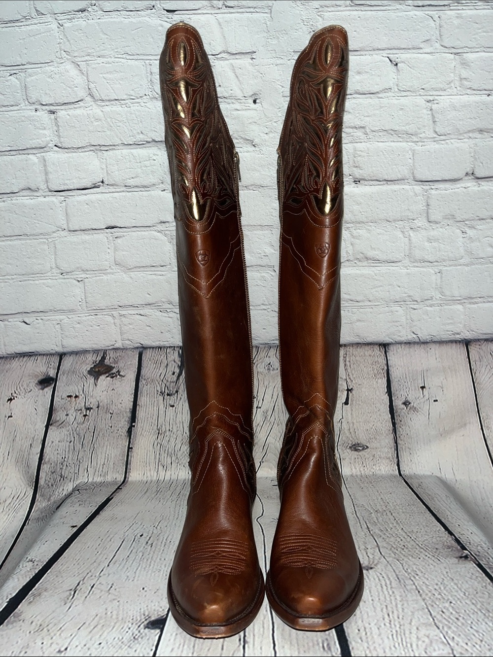 Ariat Chaparral Tall Leather Western Cowboy Boots - Picture 15 of 17